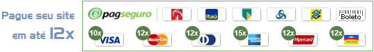 Pague seu site em at&eacute; 12x