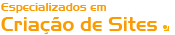 Especializados em Criação de Sites